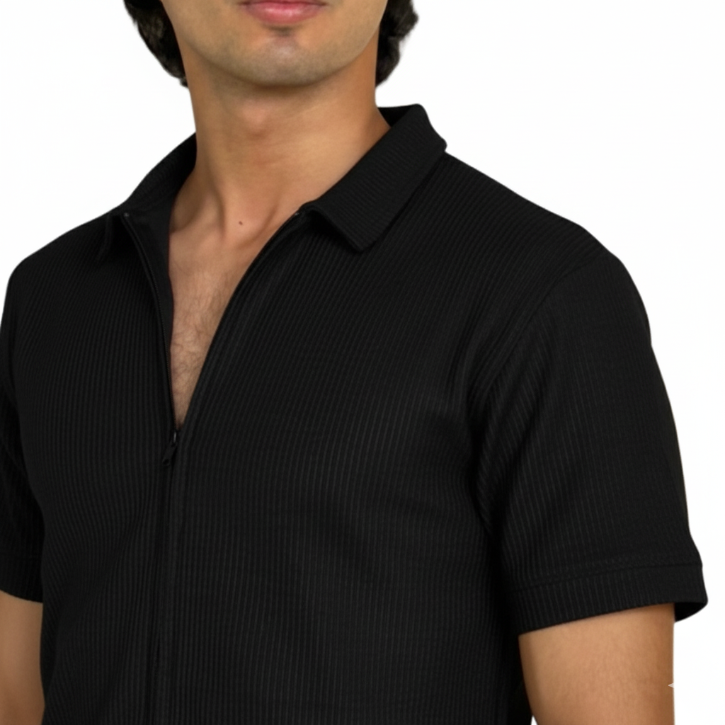 Black Full Zipper