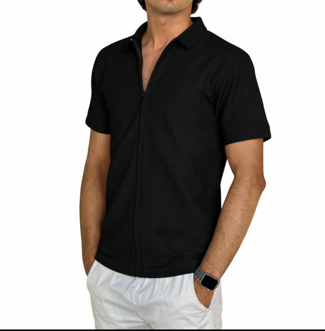 Black Full Zipper