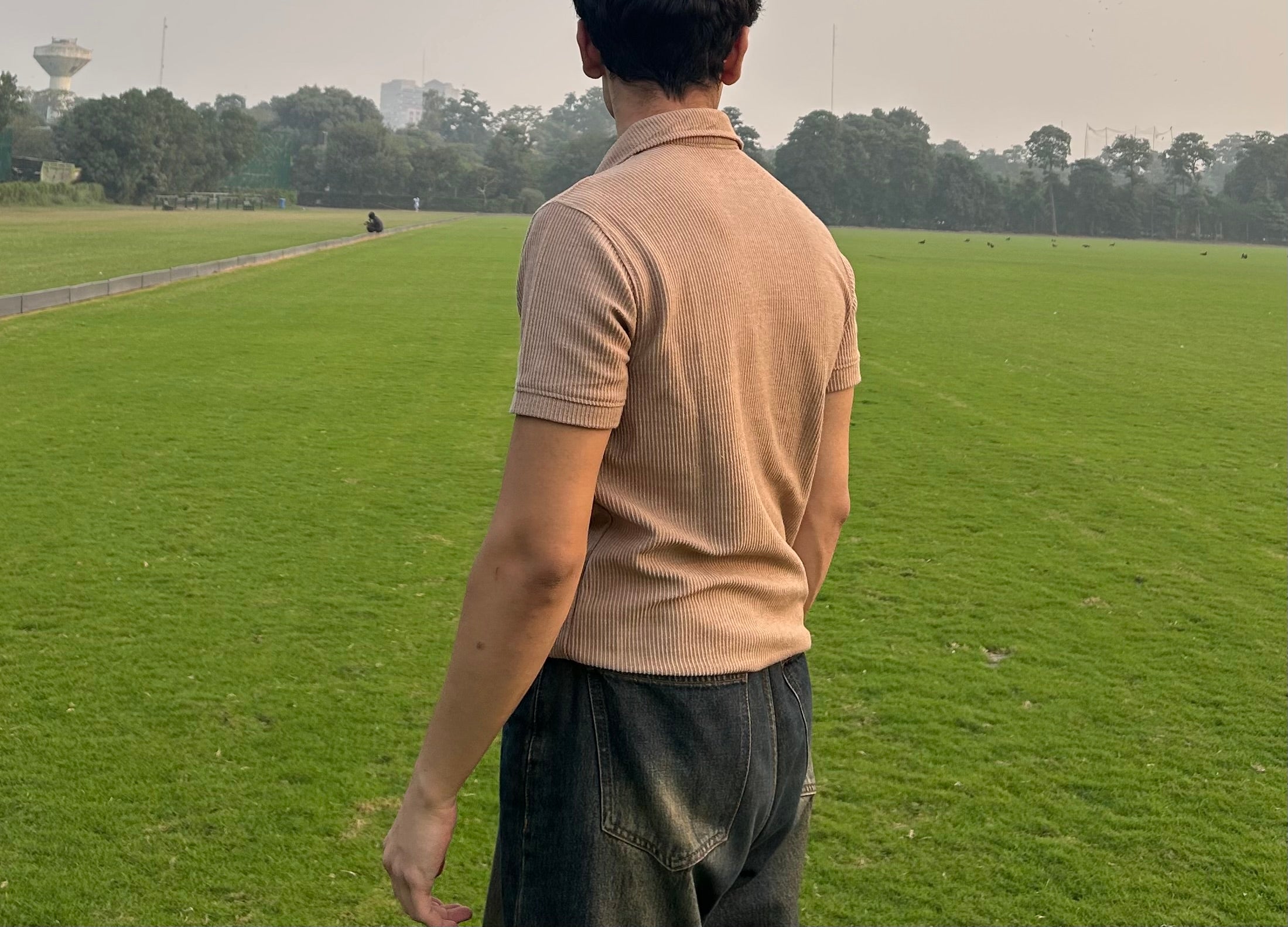 Knit Camel Brown Polo