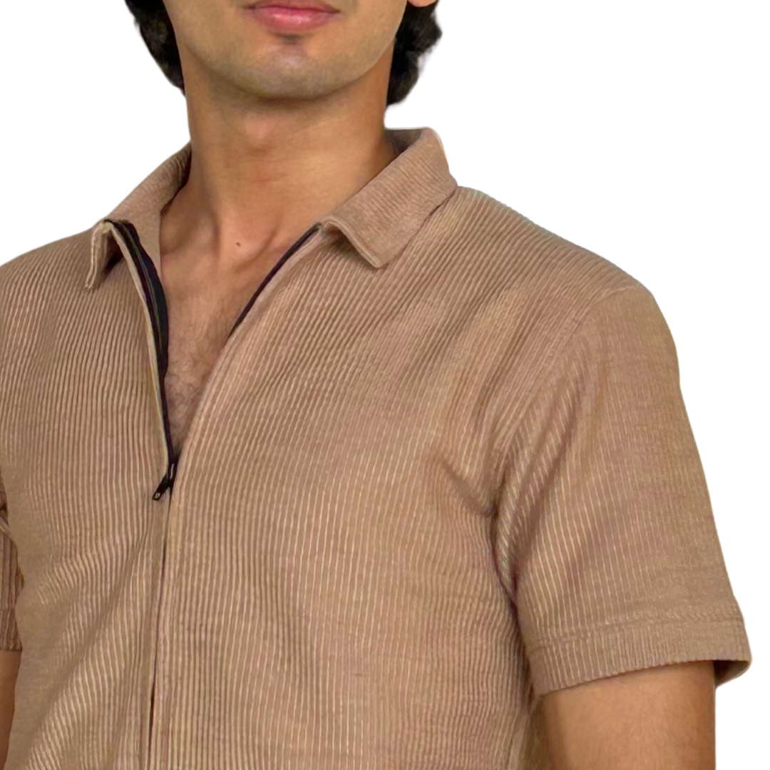 Camel Brown Full Zipper