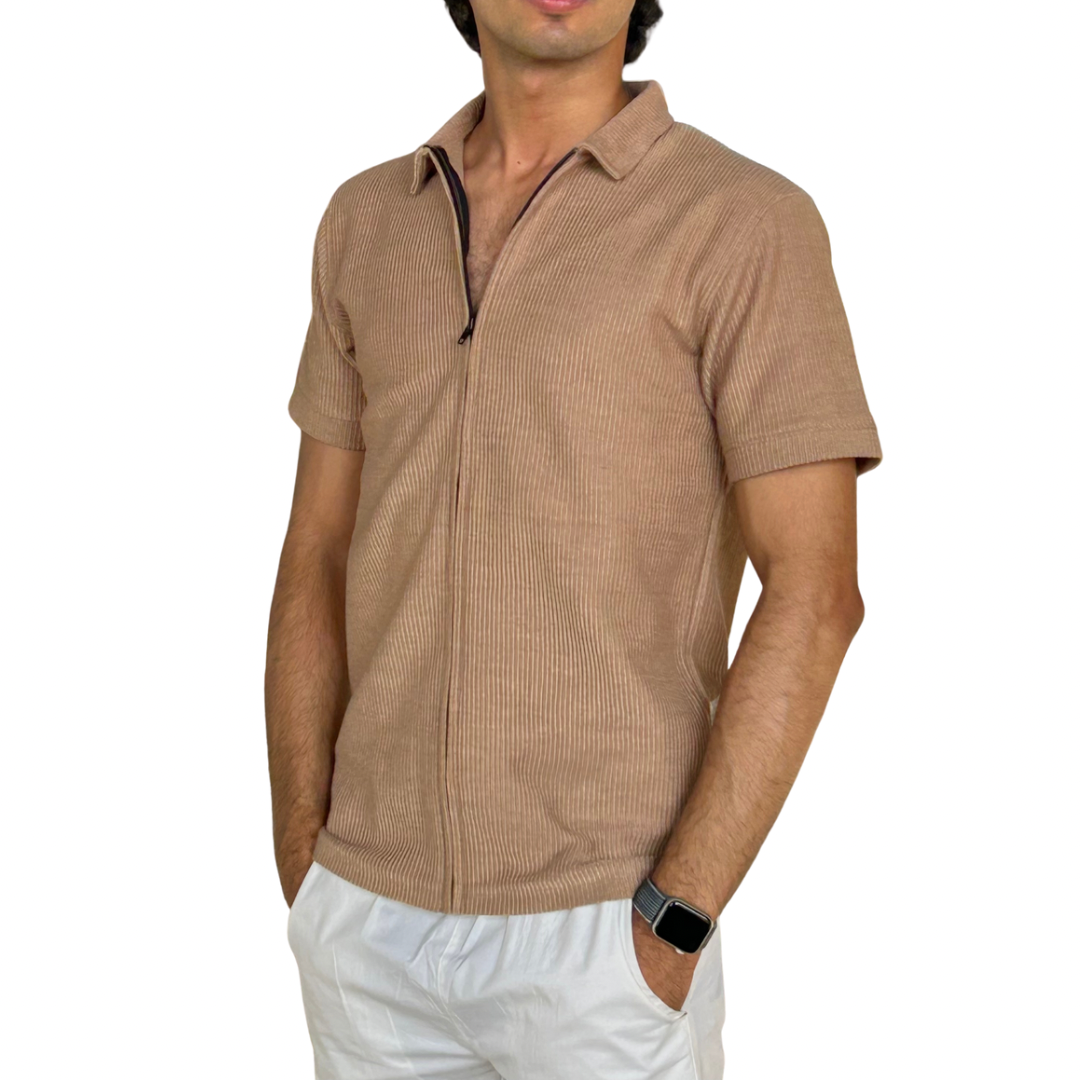 Camel Brown Full Zipper